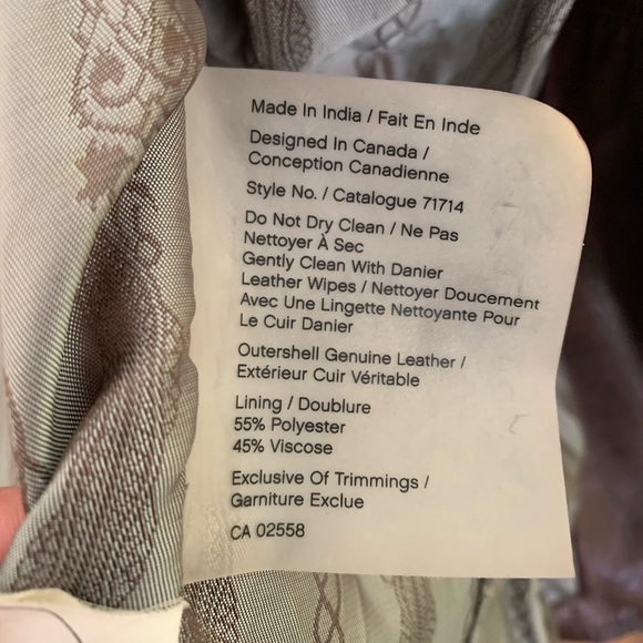 Danier Genuine Leather Jacket - Picture 10 of 10